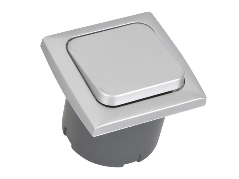HABA C-line inbouw schakelaar - silver