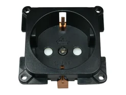HABA C-line wandcontactdoos - black