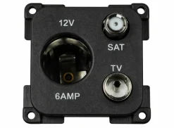 HABA 12V contactdoos met antenne en satelliet aansluiting