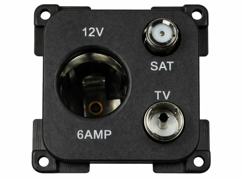 HABA 12V contactdoos met antenne en satelliet aansluiting