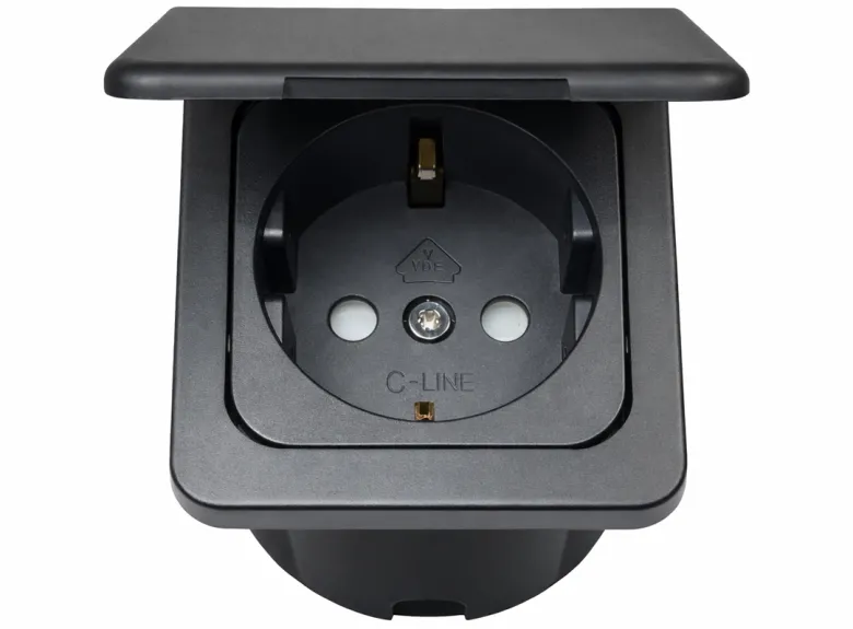 HABA wandcontactdoos - black