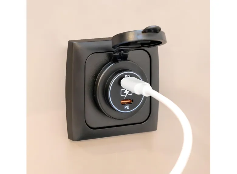 HABA 2x USB-C PD 36W snelladers inbouwdoos