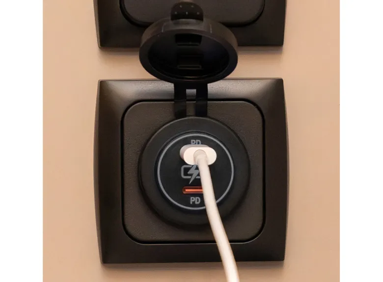 HABA 2x USB-C PD 36W snelladers inbouwdoos