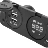 HABA 2x USB + voltagemeter inbouwdoos