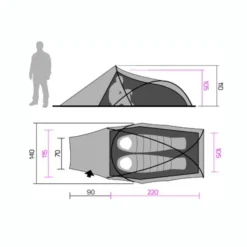 Hannah Outdoor Rider 2 Thyme II tunneltent