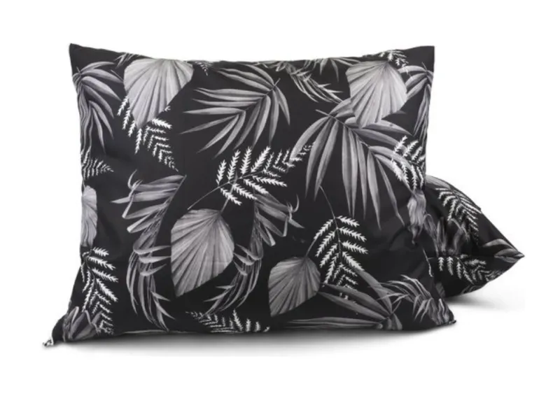 HappyBed Black leaves set van 2 kussenslopen - 60x70 cm