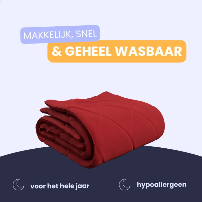 HappyBed Crimson Plum All year dekbed - 140x220 cm