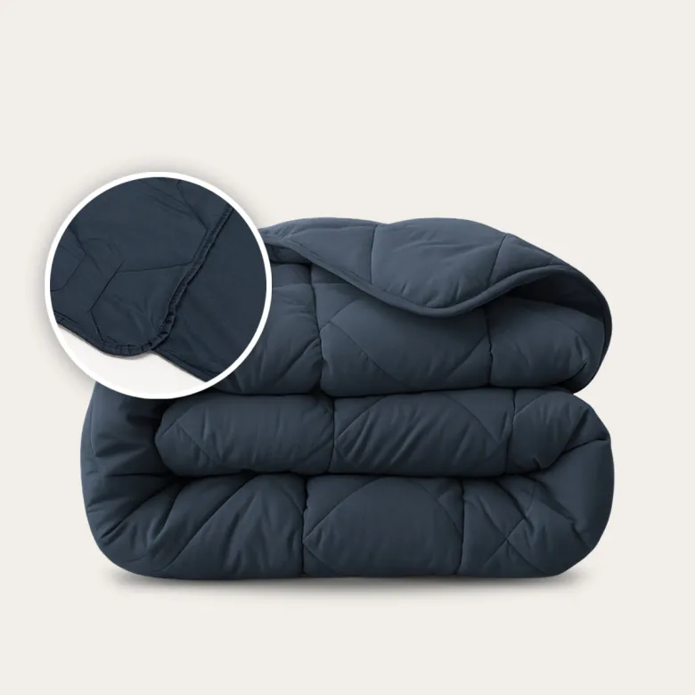 Happybed Dark Blue All year dekbed - 160x200