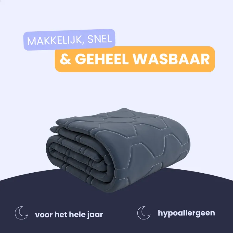 HappyBed Dark Blue dekbed - 200 x 200 cm
