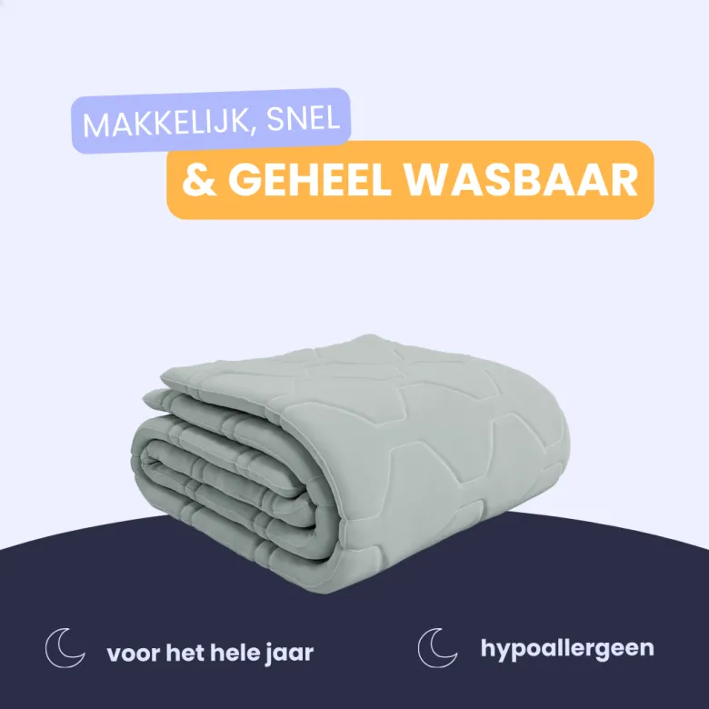 HappyBed Grijs All year dekbed - 160x200 cm