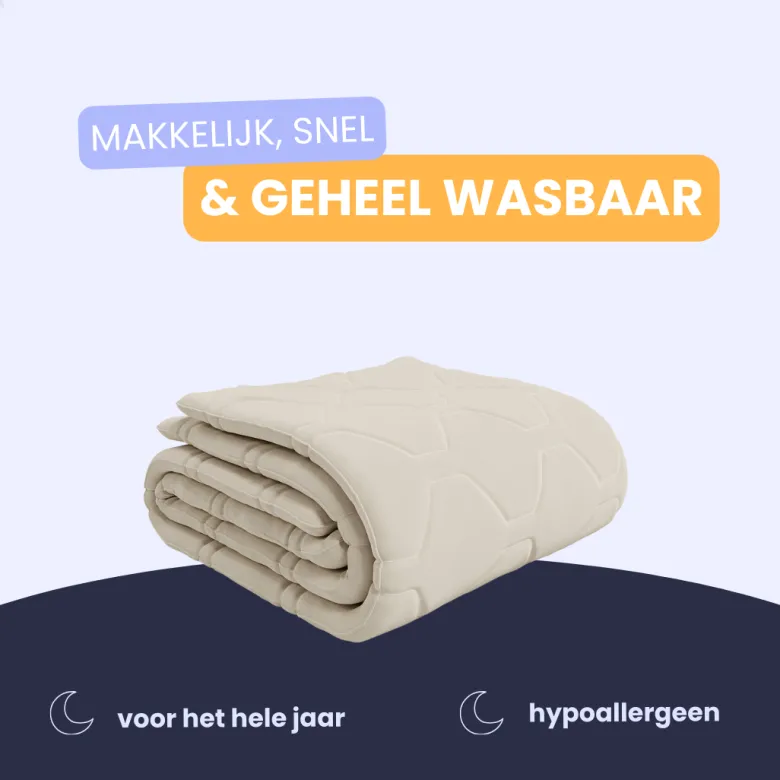HappyBed Taupe dekbed - 200 x 200 cm