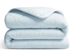 HappyBed wasbaar zachtblauw Corduroy dekbed - 140x200 cm