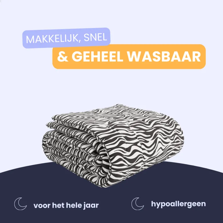 HappyBed Zebra All year dekbed - 200x200 cm