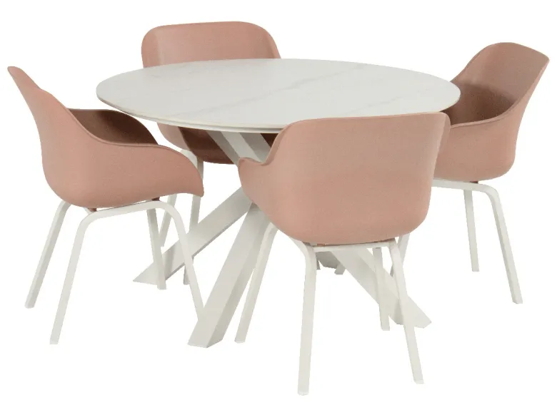 Hartman Le Soleil white stylish pink element diningstoel
