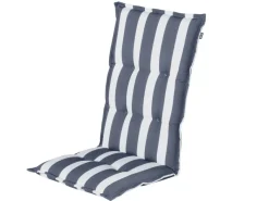 Hartman Roma graphite blue hoge rug tuinkussen