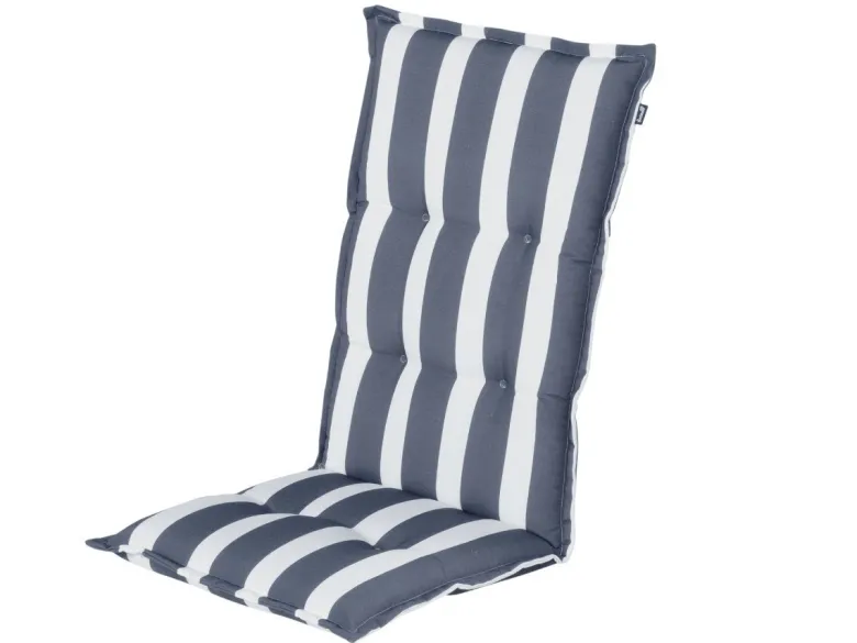 Hartman Roma graphite blue hoge rug tuinkussen