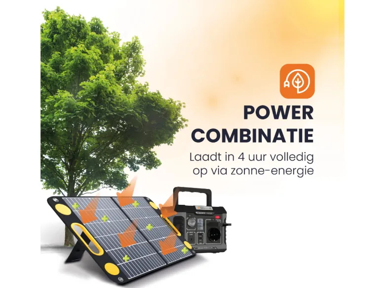 HEKO Solar Master 300 Powerstation met 60W Zonnepaneel