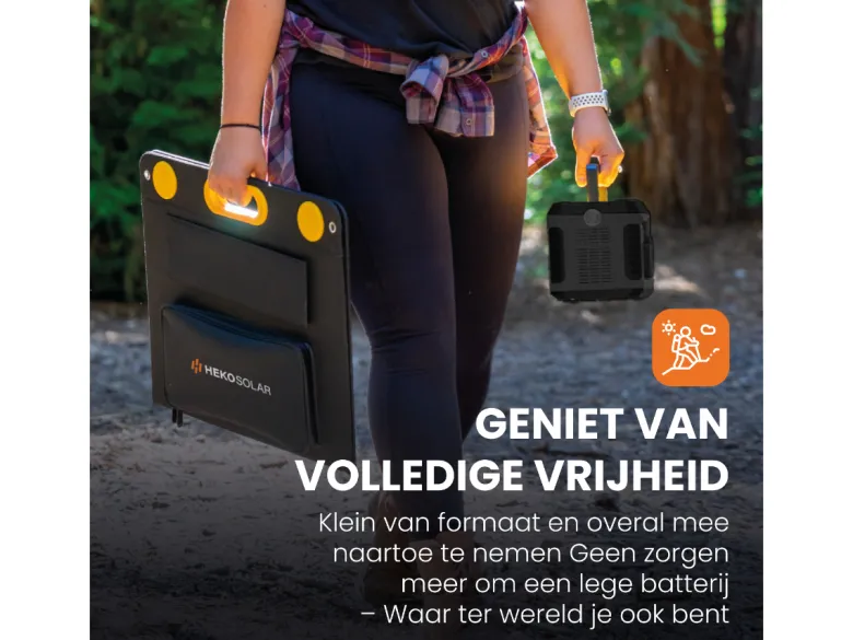 HEKO Solar Master 300 Powerstation met 60W Zonnepaneel