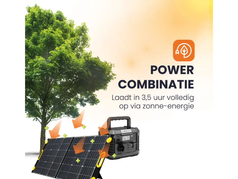 HEKO Solar Master 600 Powerstation met 100W Zonnepaneel