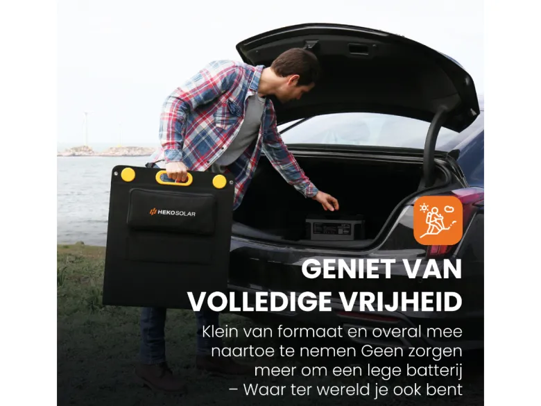 HEKO Solar Master 600 Powerstation met 100W Zonnepaneel