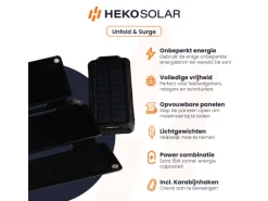 HEKO Solar Pulse Solar Powerbank met Unfold 15 Solar Panel