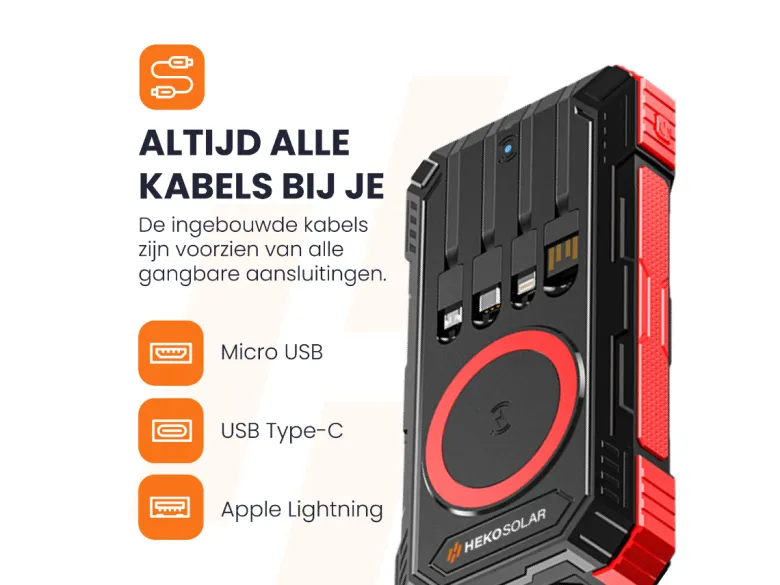 HEKO Solar Spark 30000mAh Solar Powerbank