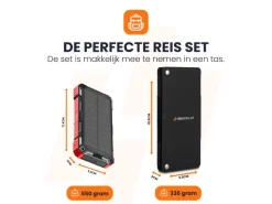 HEKO Solar Spark Powerbank met Unfold 15 Solar Panel