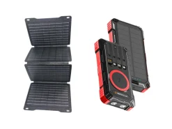 HEKO Solar Spark powerbank met Unfold 30W Solar Panel