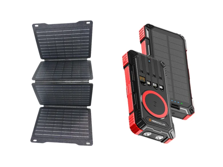 HEKO Solar Spark powerbank met Unfold 30W Solar Panel