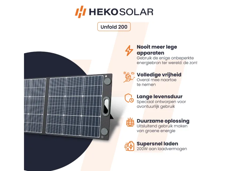 HEKO Solar Unfold 200 Portable zonnepaneel