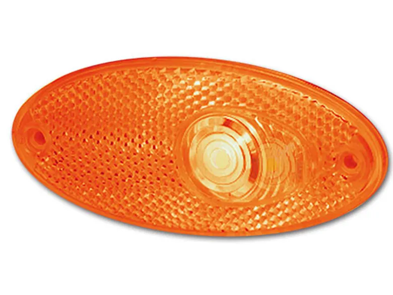 Hella ovaal zijmarkeringslamp orange - LED