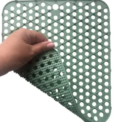 Hem afwas set bamboe borstel met afdruipmat - Green