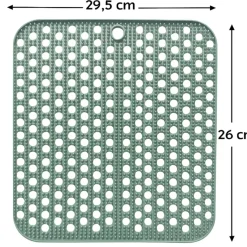 Hem afwas set bamboe borstel met afdruipmat - Green
