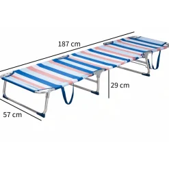HEM aluminium opvouwbaar ligbed - Blue