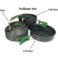 Hem 3-delig pannenset aluminium