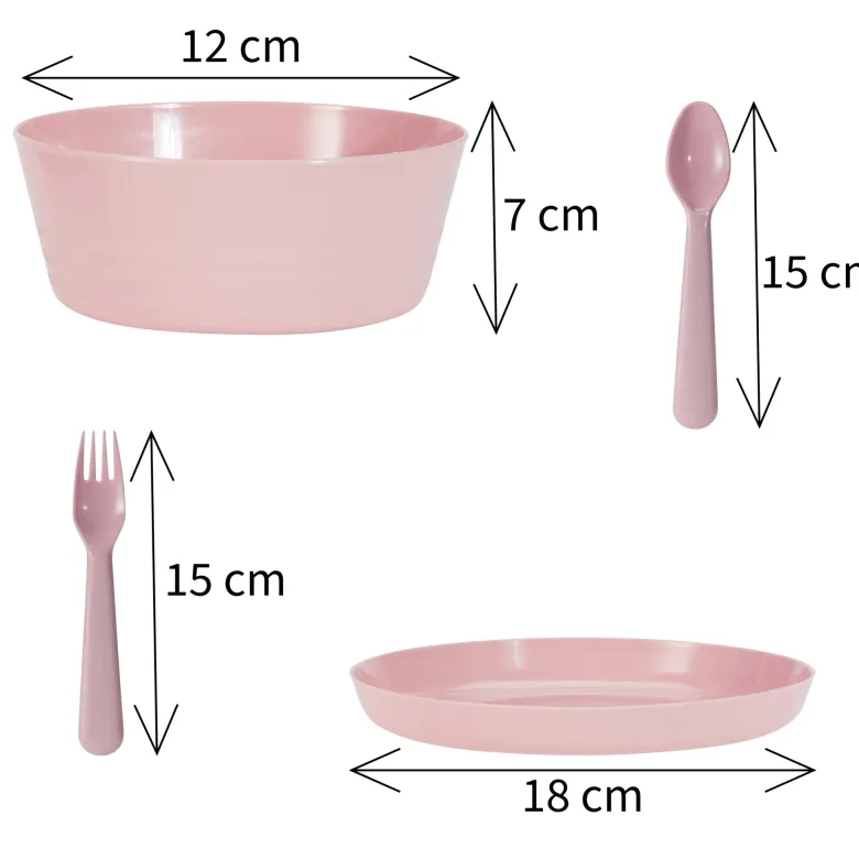 HEM 24-delig serviesset - Pink