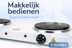 HEM elektrische camping kookplaat - 2 Pits