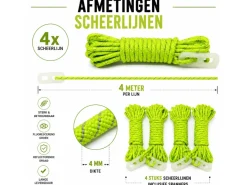 HEM Fluorescerende scheerlijnen - Set van 4