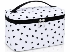 HEM Hartjes toilettas - White/Black