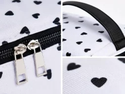 HEM Hartjes toilettas - White/Black