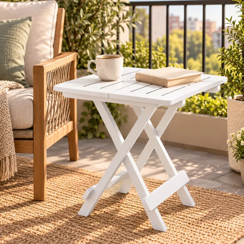 HEM Inklapbare bijzettafel - White