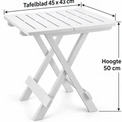 HEM Inklapbare bijzettafel - White
