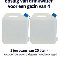 HEM 20 liter jerrycan met kraan - Set van 2