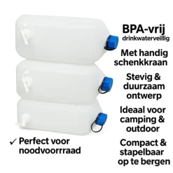 HEM 20 liter jerrycan met kraan - Set van 2