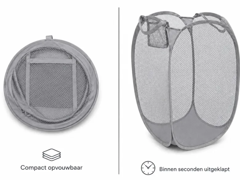 HEM 64 liter opvouwbare wasmand - Grey