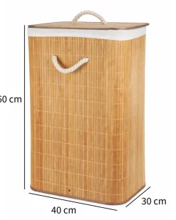 HEM opvouwbare bamboe wasmand - 60 liter
