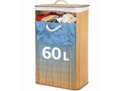 HEM opvouwbare bamboe wasmand - 60 liter