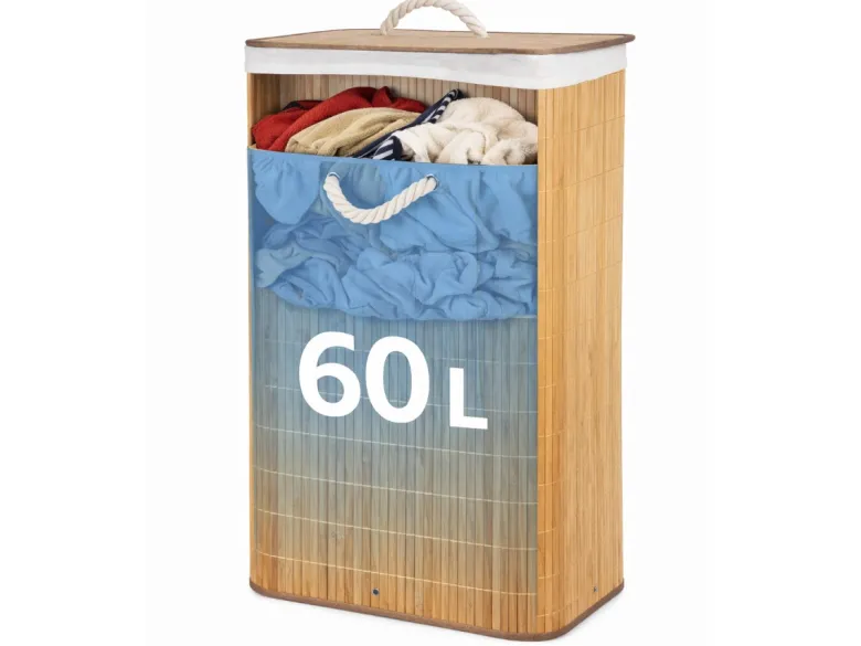 HEM opvouwbare bamboe wasmand - 60 liter