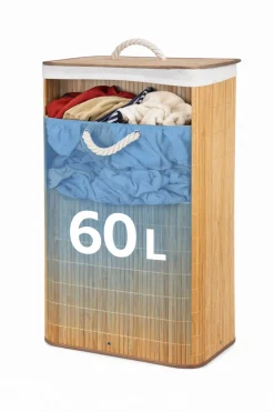HEM opvouwbare bamboe wasmand - 60 liter
