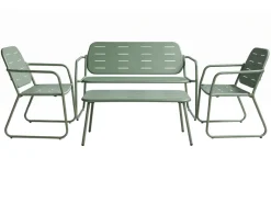 HEM 4-persoons stalen loungeset - Green